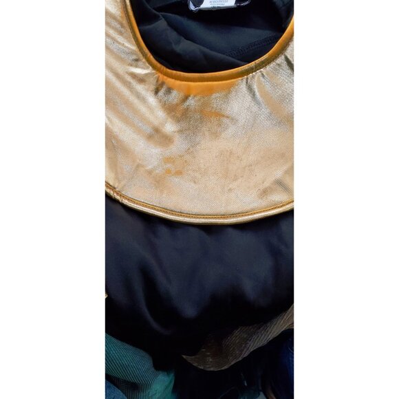 EGYPTIAN ANUBIS cosplay Halloween Costume shirt cape mask adult Medium NO PANTS - Picture 7 of 10